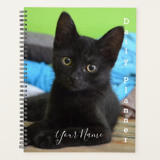 Zwarte Kitten - Dagelijkse Planner- HAMbWG Planner (Voorkant)