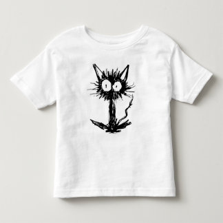 Zwarte kitten *Eenvoudig Kinder Shirts