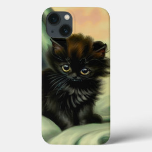 zwarte Kitten-illustratie Case-Mate iPhone Case