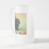 zwarte Kitten-illustratie Matglas Bierpul (Voorkant links)