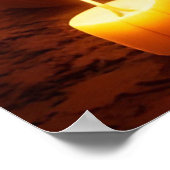 Zwarte kitten in heks Pet te midden van Halloween  Poster (Hoek)