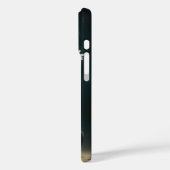 Zwarte kitten met een witte daisy Case-Mate iPhone case (Achterkant / Links)