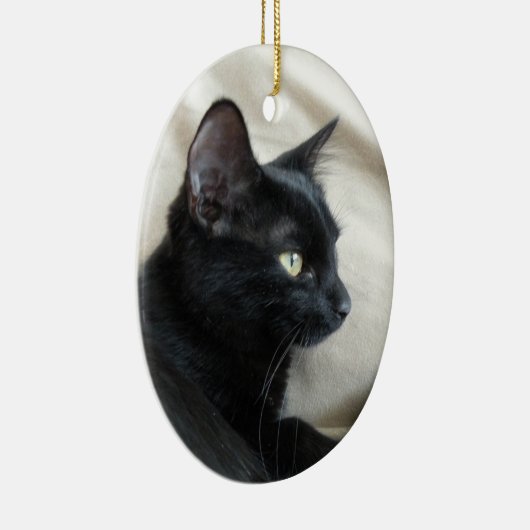 Zwarte kitten ornament (Rechts)