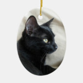 Zwarte kitten ornament (Voorkant)