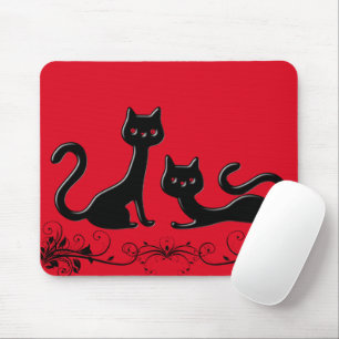 Zwarte Kittens Cartoon III Muismat