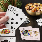 Zwarte Kittens Verfkwast Pot Kunstenaar Kat Roze Pokerkaarten (Insitu)
