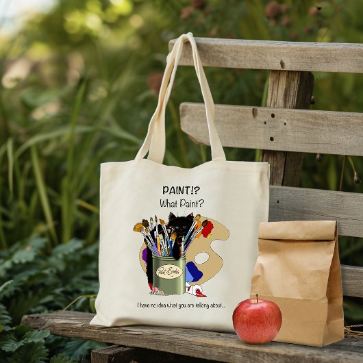 Zwarte Kittens Verfkwast Pot Kunstenaar Kat Roze Tote Bag