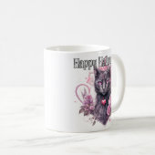 Zwarte Kitty Kat | Gelukkig Halloween Koffiemok (Voorkant rechts)