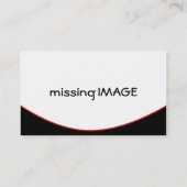 Zwarte klap met rood visitekaartje (Achterkant)