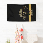 Zwarte klasse Afstuderen afstuderen Spandoek (Insitu)