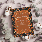 Zwarte Klasse van 2024 Afstuderen terracotta blade Kaart