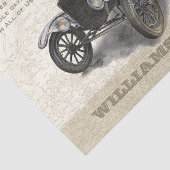Zwarte Klassieke Auto Tissuepapier Jaren 20 (Detail)