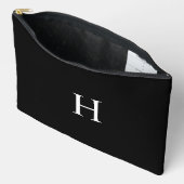 Zwarte Klassieke Elegante Monogram Etui (Open)