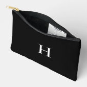 Zwarte Klassieke Elegante Monogram Etui (Open)