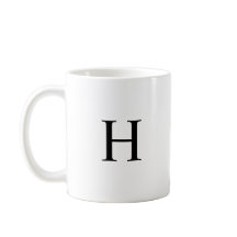 Zwarte Klassieke Elegante Monogram