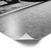 Zwarte Klassieke musculosatiekar Foto Afdruk (Hoek)