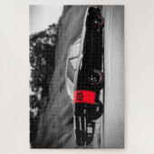 Zwarte Klassieke musculosatiekar Legpuzzel (Verticaal)