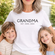 Zwarte Klassieke Typografie Oprichting Oma