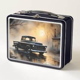 Zwarte Klassieke Vintage Pick-up Truck 1957