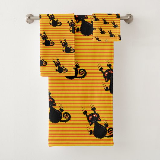Zwarte klauw bad handdoek (Insitu)