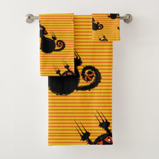 Zwarte klauw bad handdoek (Insitu)