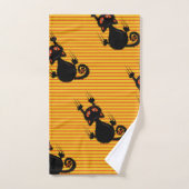 Zwarte klauw bad handdoek (Handdoek)