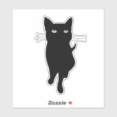 Zwarte klauw sticker (Vel)