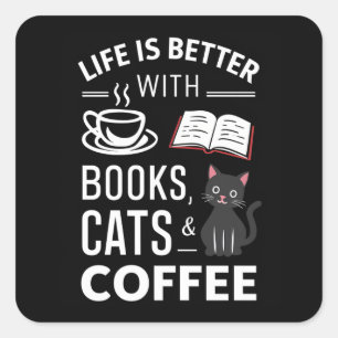 Zwarte klauw vierkante sticker