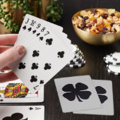 Zwarte Klaver grijs Poker speelkaarten (Insitu)