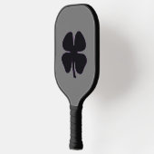 Zwarte Klaver grijze pickleball paddle carbon (Links)