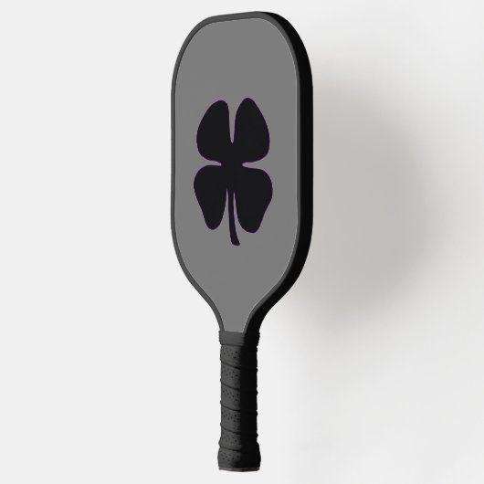 Zwarte Klaver grijze pickleball paddle carbon (Links)