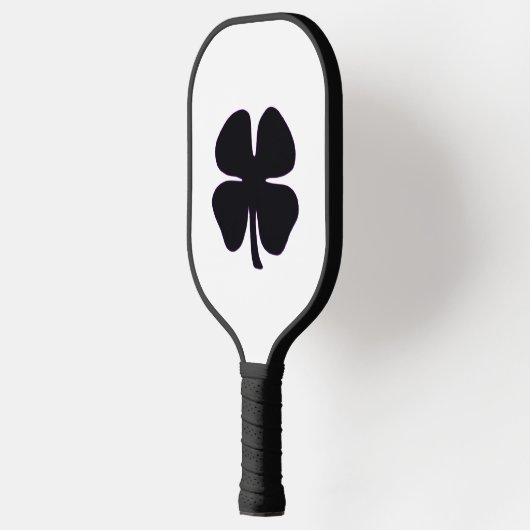 Zwarte Klaver pickleball paddle (Links)