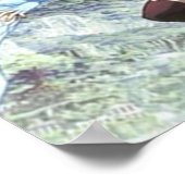 Zwarte klaverspad-boog poster (Hoek)