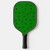 Zwarte kleine gaten op groen pickleball paddle (Achterkant)