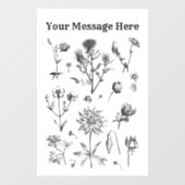  zwarte, kleine, vrije ventilator, eenvoudige rege raamsticker (Vel)