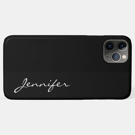 Zwarte kleur achtergrond Case-Mate iPhone case (Achterkant (horizontaal))