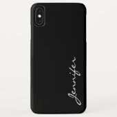 Zwarte kleur achtergrond Case-Mate iPhone case (Achterkant)