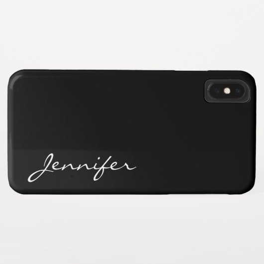 Zwarte kleur achtergrond Case-Mate iPhone case (Achterkant (horizontaal))