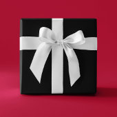 Zwarte Kleur Bruiloftsshower Cadeau Cadeaupapier