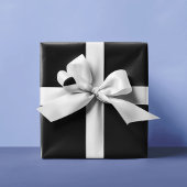 Zwarte Kleur Bruiloftsshower Cadeau Cadeaupapier