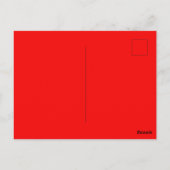 Zwarte kleur met kunstontwerp in het midden briefkaart (Achterkant)