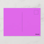 Zwarte kleur met kunstontwerp in het midden briefkaart (Achterkant)