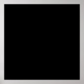 Zwarte kleur Plain Pitch Black Background Space Poster (Voorkant)
