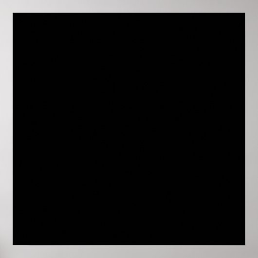 Zwarte kleur Plain Pitch Black Background Space Poster (Voorkant)