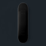 Zwarte-kleurenskateboard Persoonlijk Skateboard<br><div class="desc">Zwarte platte kleurenskateboard. Solid zwart kleurendek Schaats</div>