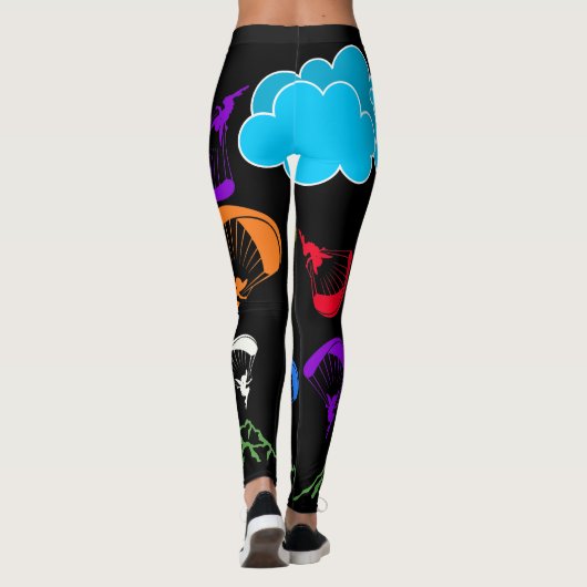 Zwarte kleurige leggings (Achterkant)