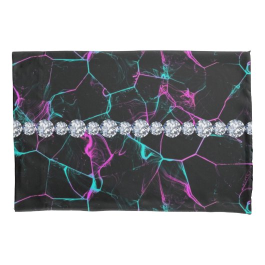 Zwarte kleurige roke standaardgrootte kussensloop (Voorkant)