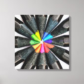 Zwarte kleurpotloden canvas afdruk (Voorkant)