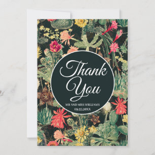 Zwarte  kleurrijke cactus kaart