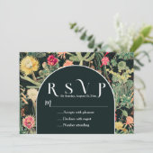 Zwarte kleurrijke cactus kaart (Staand voorkant)